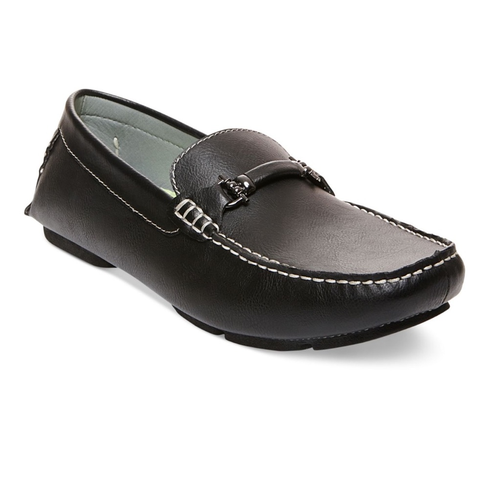 Steve Madden Trulow Loafers in Black with contrast stitching for Men Size 10.5M